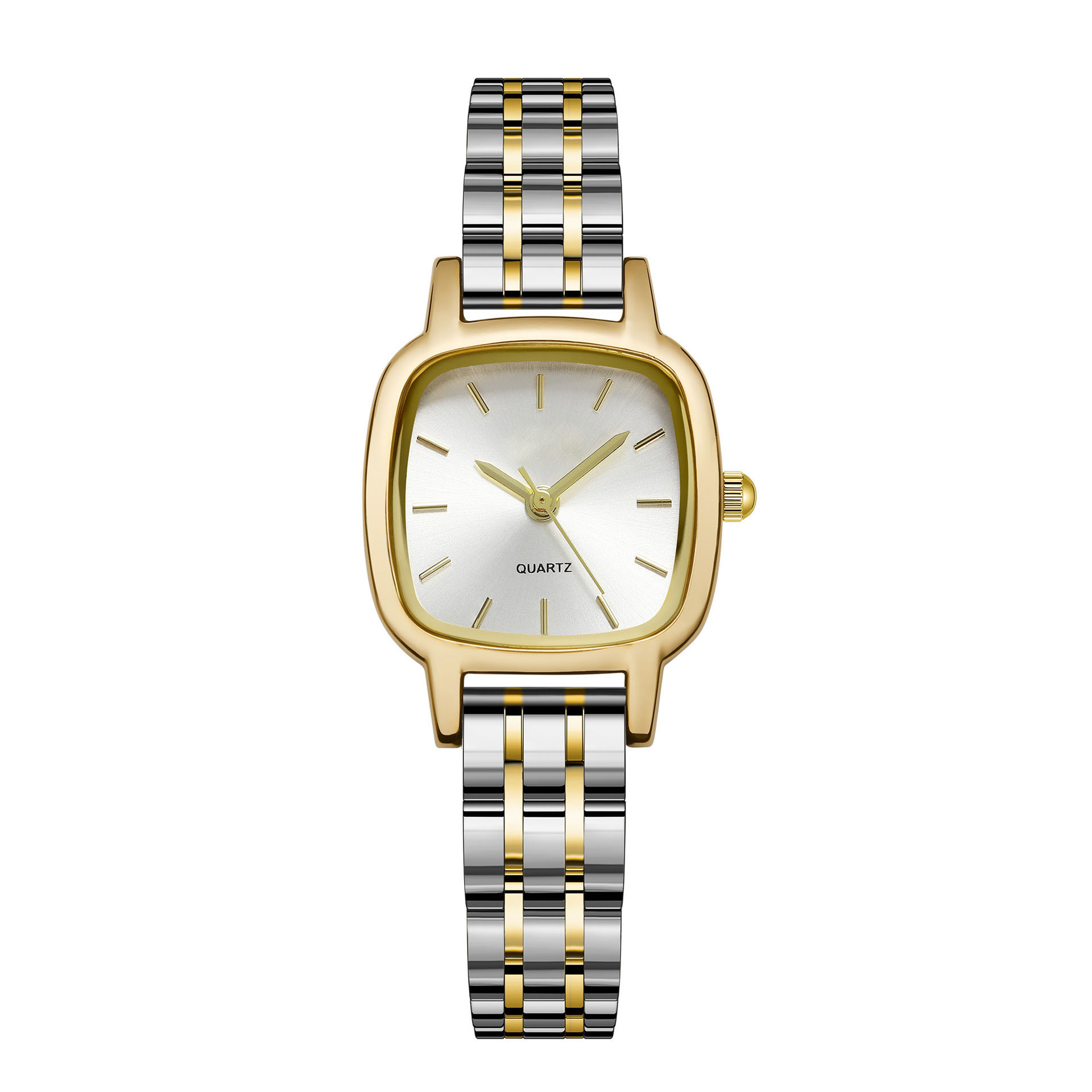 Watch manufacturers custom simple temperament watch women's square steel band ins wind women's quartz waterproof watch