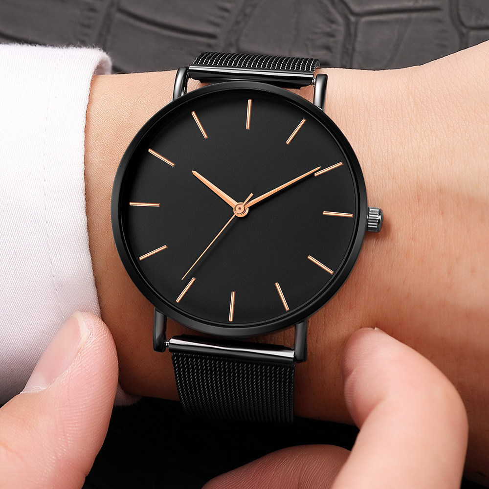 Men's sport Style Metal Band watch Fashion 6-pin men's sport metal quartz watch
