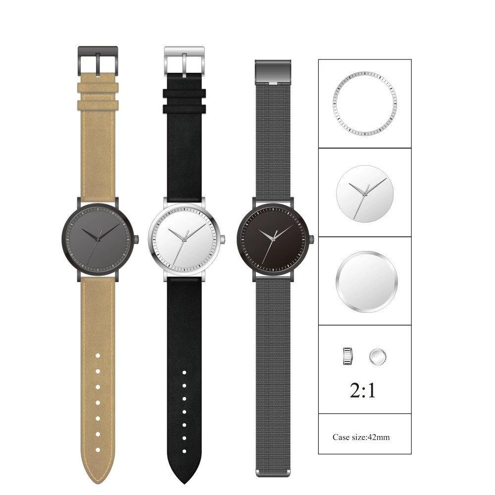 Design to sample to figure according to the need to ship all kinds of men's and women's watches simple and generous type