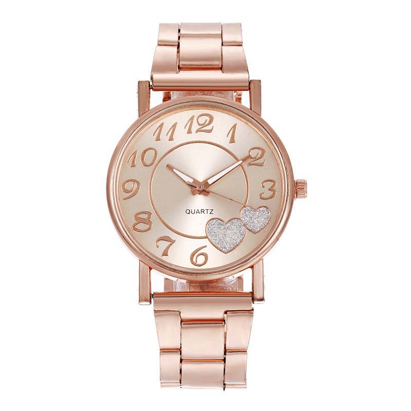 Leisure fashion women's watch with steel strap love wish Hot sale steel strap women's watch in stock