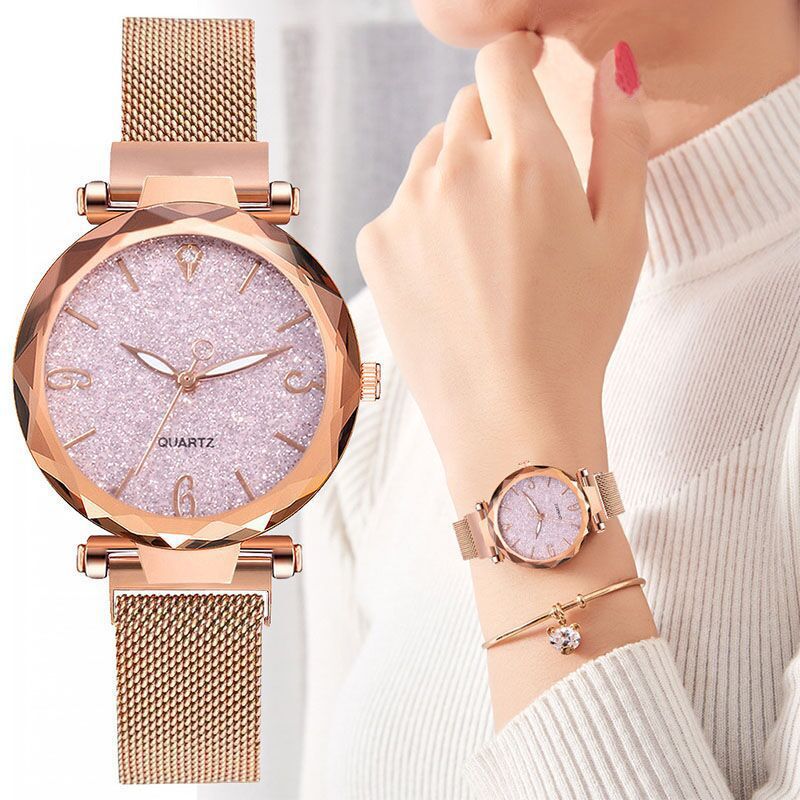 Star Watch women's quartz watch Lazy magnet strap magnet stone watch one generation