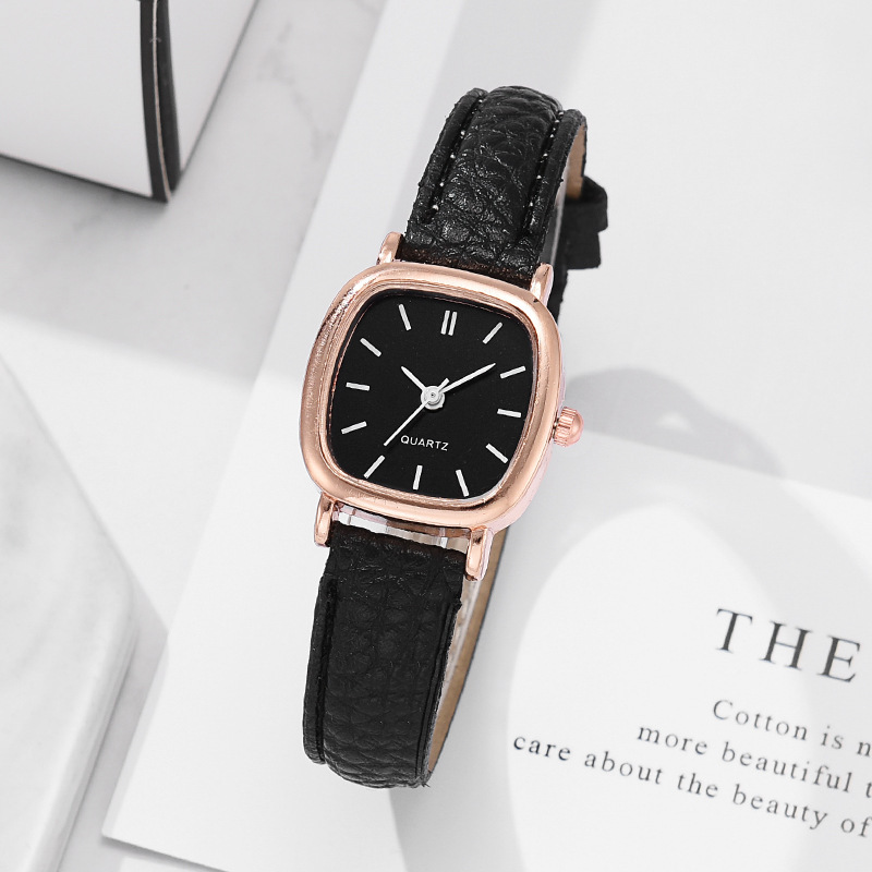 New square watch manufacturers simple personality retro student ladies quartz belt women's watch women in stock