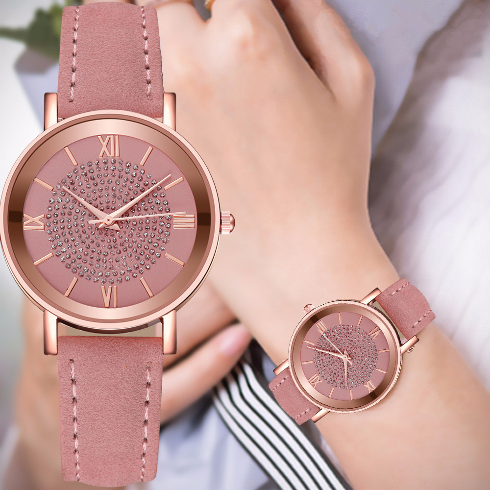 New net celebrity Full Star watch ladies fashion multi-color Roman scale quartz watch women's watch